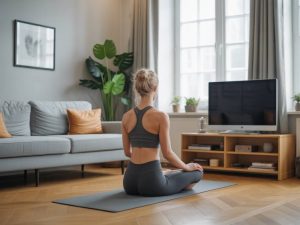 Routine d’étirements inspirée du pilates pour récupérer après une journée assise devant un écran