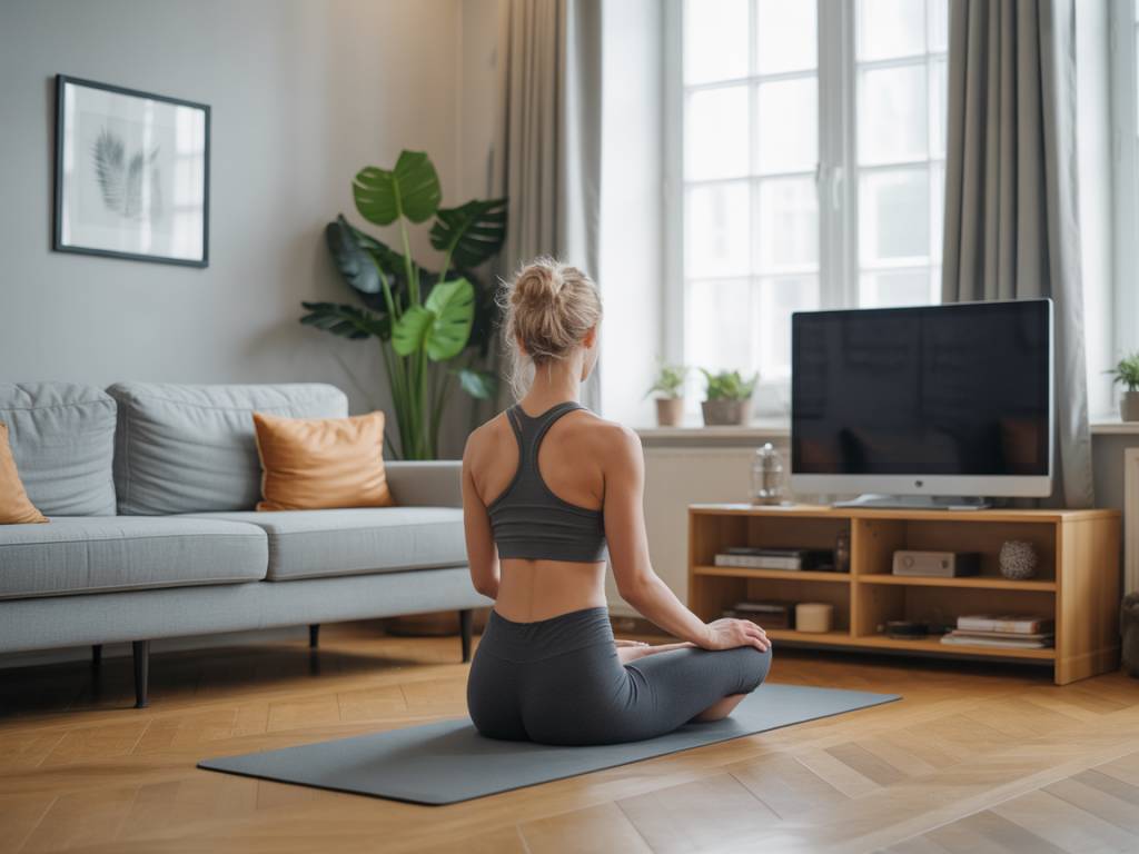 Routine d’étirements inspirée du pilates pour récupérer après une journée assise devant un écran